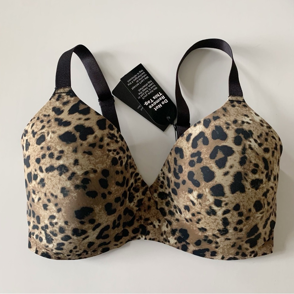 EBY 3D Precision Leopard Print Bra size Small DD - Picture 3 of 6